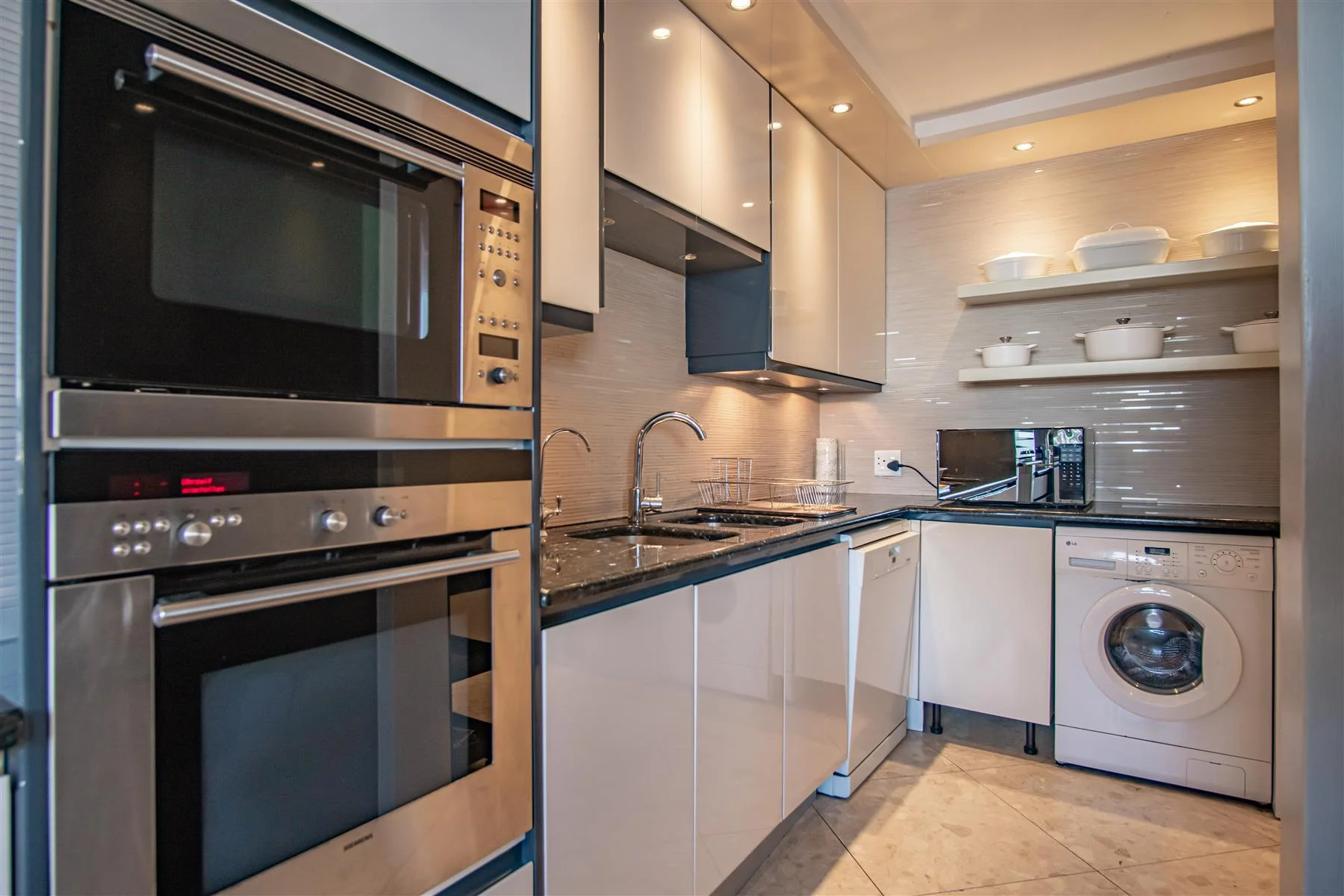A thoughtfully presented fitted kitchen